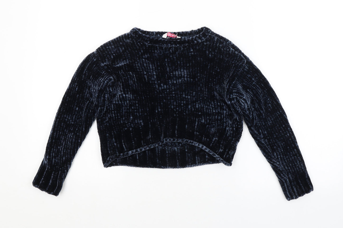 Miss E-vie Girls Blue   Pullover Jumper Size 7-8 Years