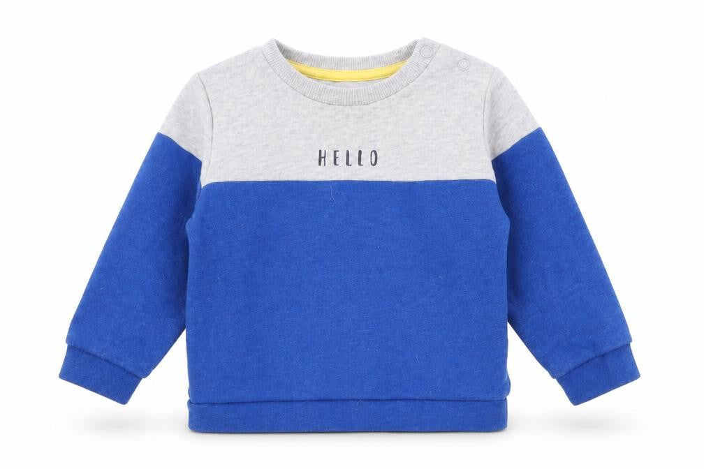 Front view of F7F Baby Blue jumper, size 9-12, Months