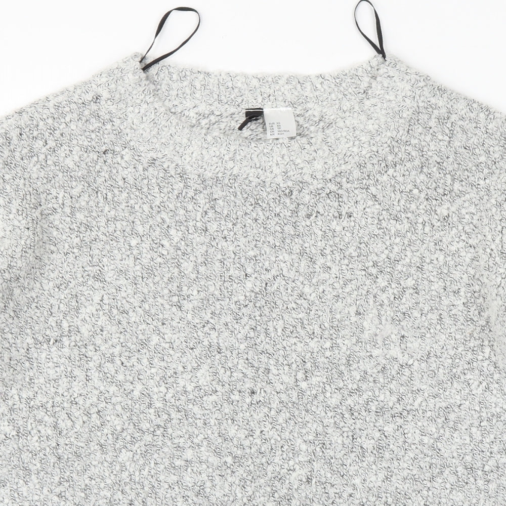 H&M Womens Grey   Pullover Jumper Size XS