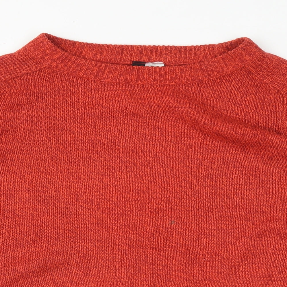 H&M Womens Orange   Pullover Jumper Size S