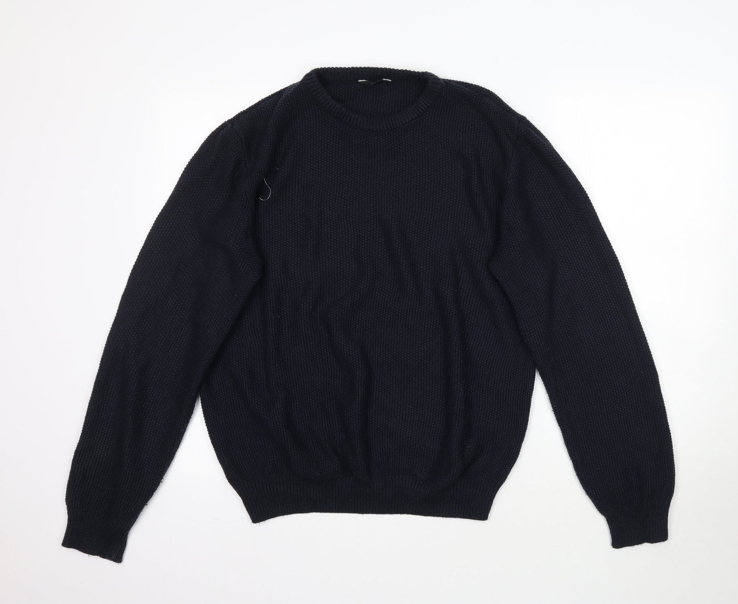 M&Co Womens Blue  Knit Pullover Jumper Size L