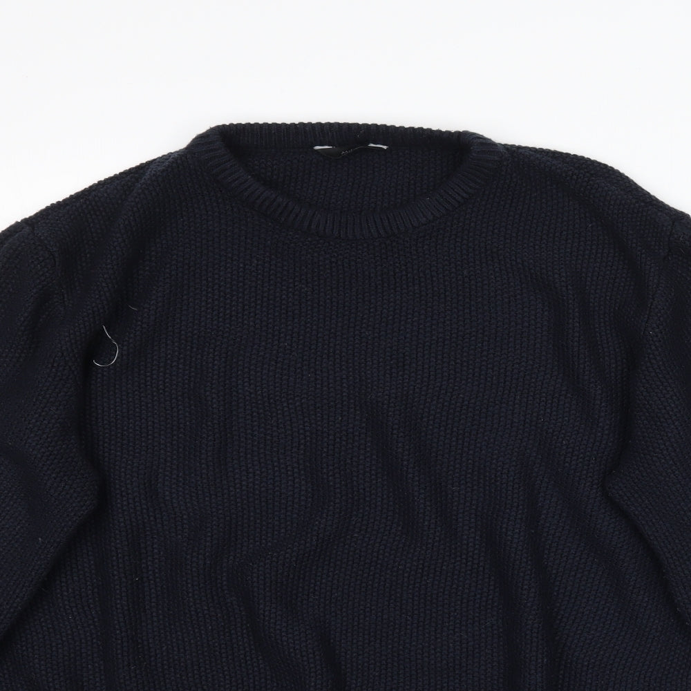 M&Co Womens Blue  Knit Pullover Jumper Size L