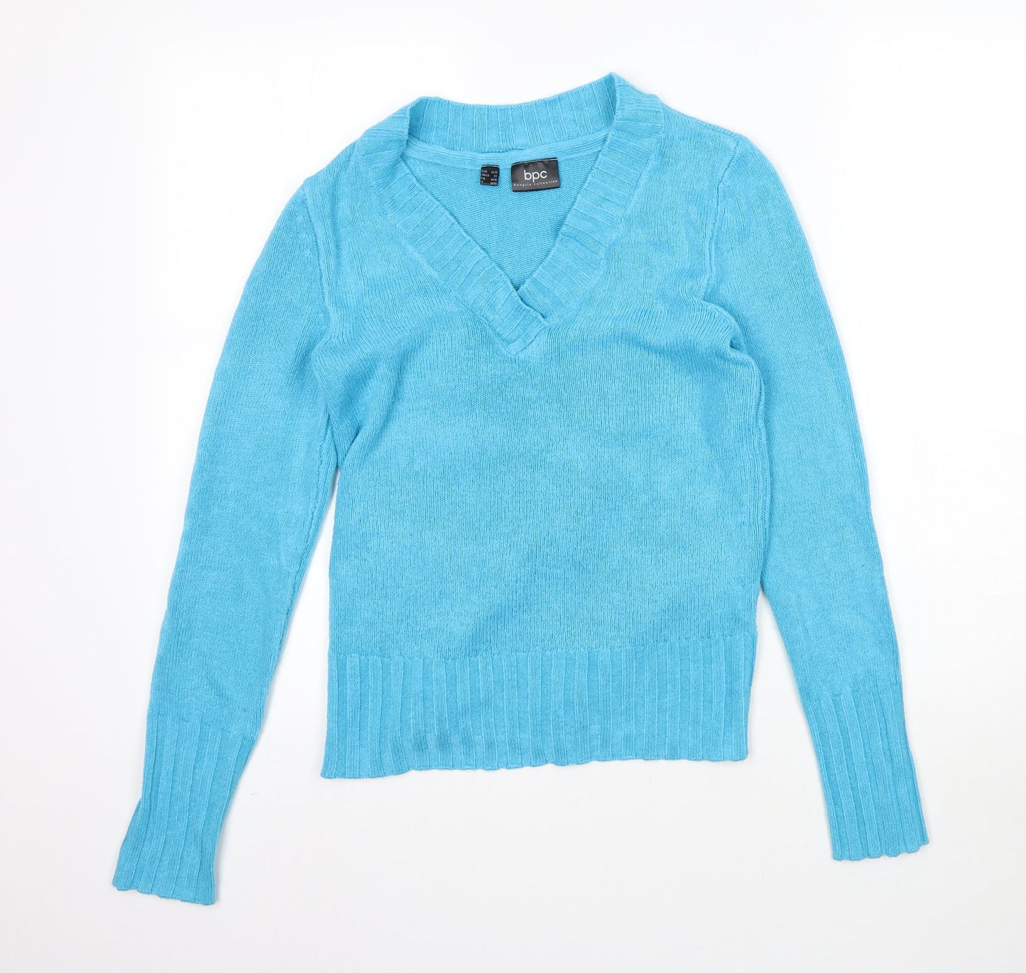 bpc Womens Blue  Knit Pullover Jumper Size XS