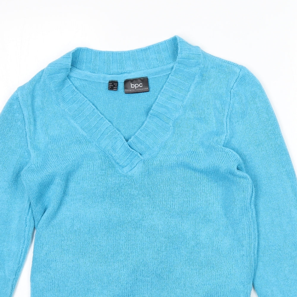 bpc Womens Blue  Knit Pullover Jumper Size XS