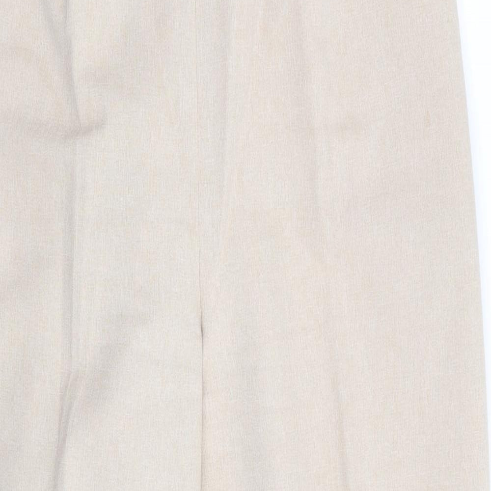 Classics Womens Beige   Trousers  Size 18 L27 in - Back Elastication