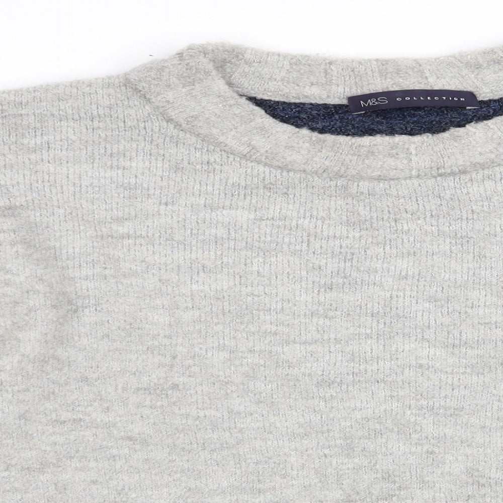 Marks and Spencer Womens Grey   Pullover Jumper Size L