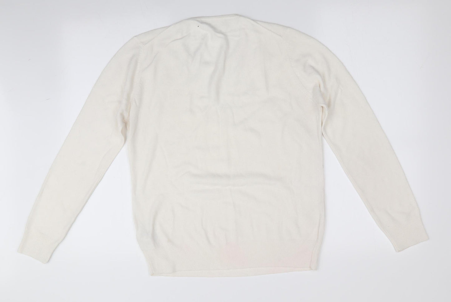 Marks and Spencer Womens Ivory   Pullover Jumper Size 8