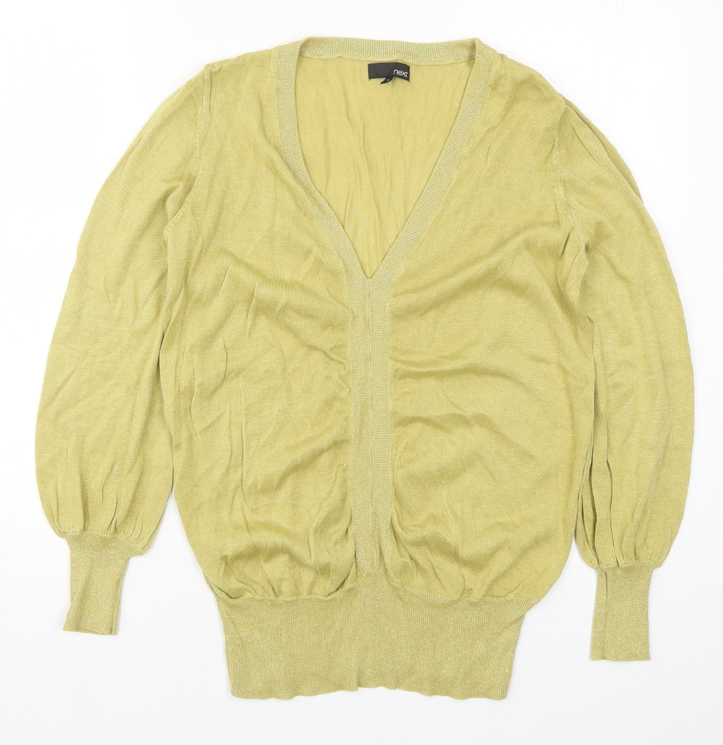 NEXT Womens Yellow  Knit Pullover Jumper Size 16