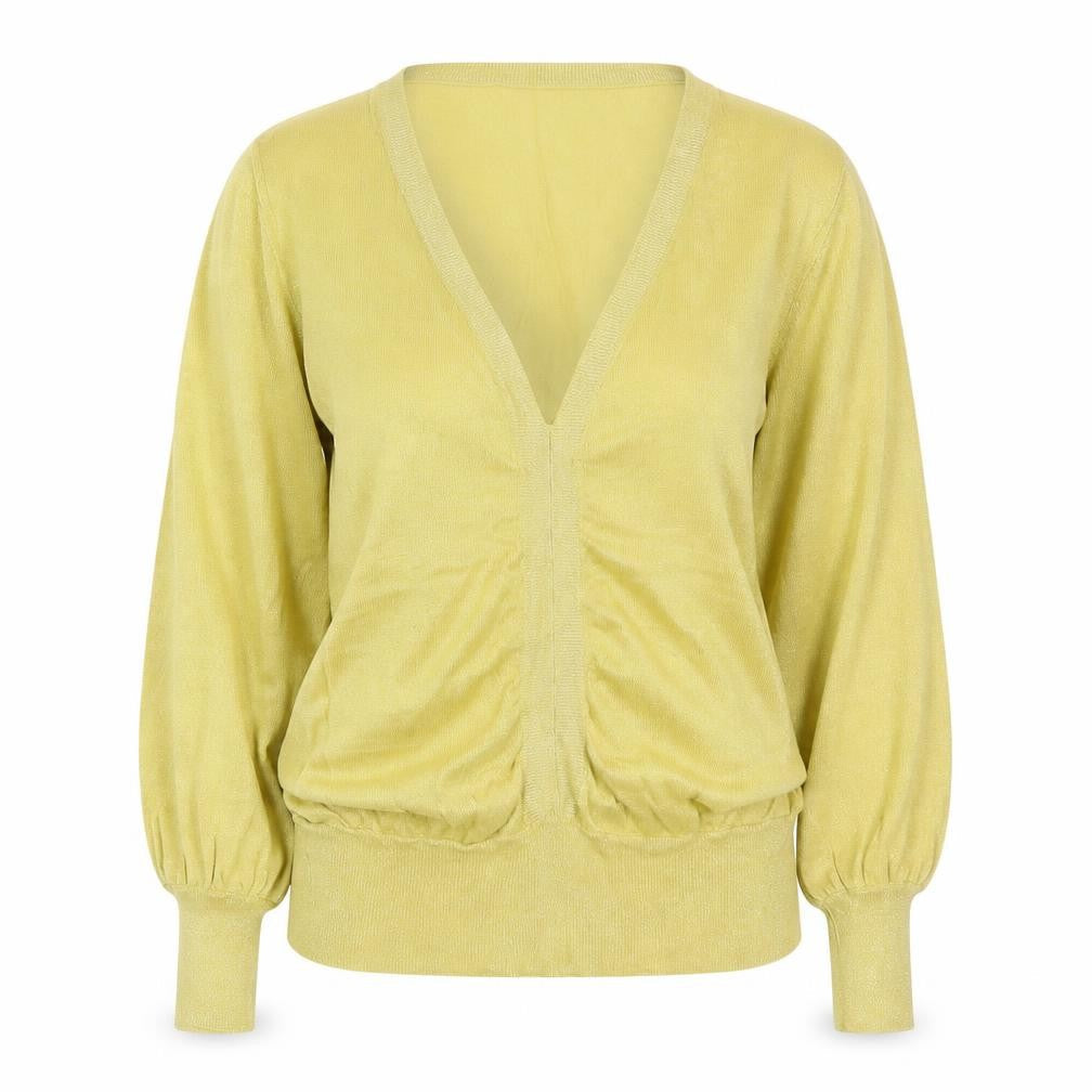 NEXT Womens Yellow  Knit Pullover Jumper Size 16