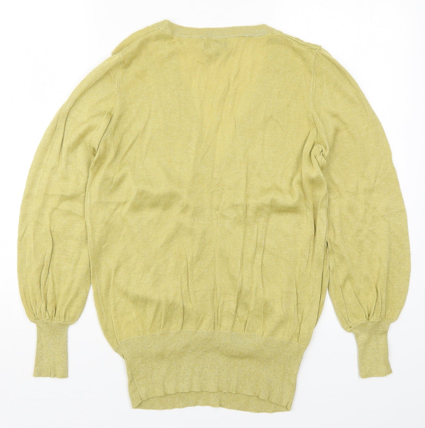 NEXT Womens Yellow  Knit Pullover Jumper Size 16
