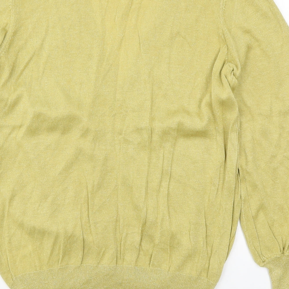 NEXT Womens Yellow  Knit Pullover Jumper Size 16