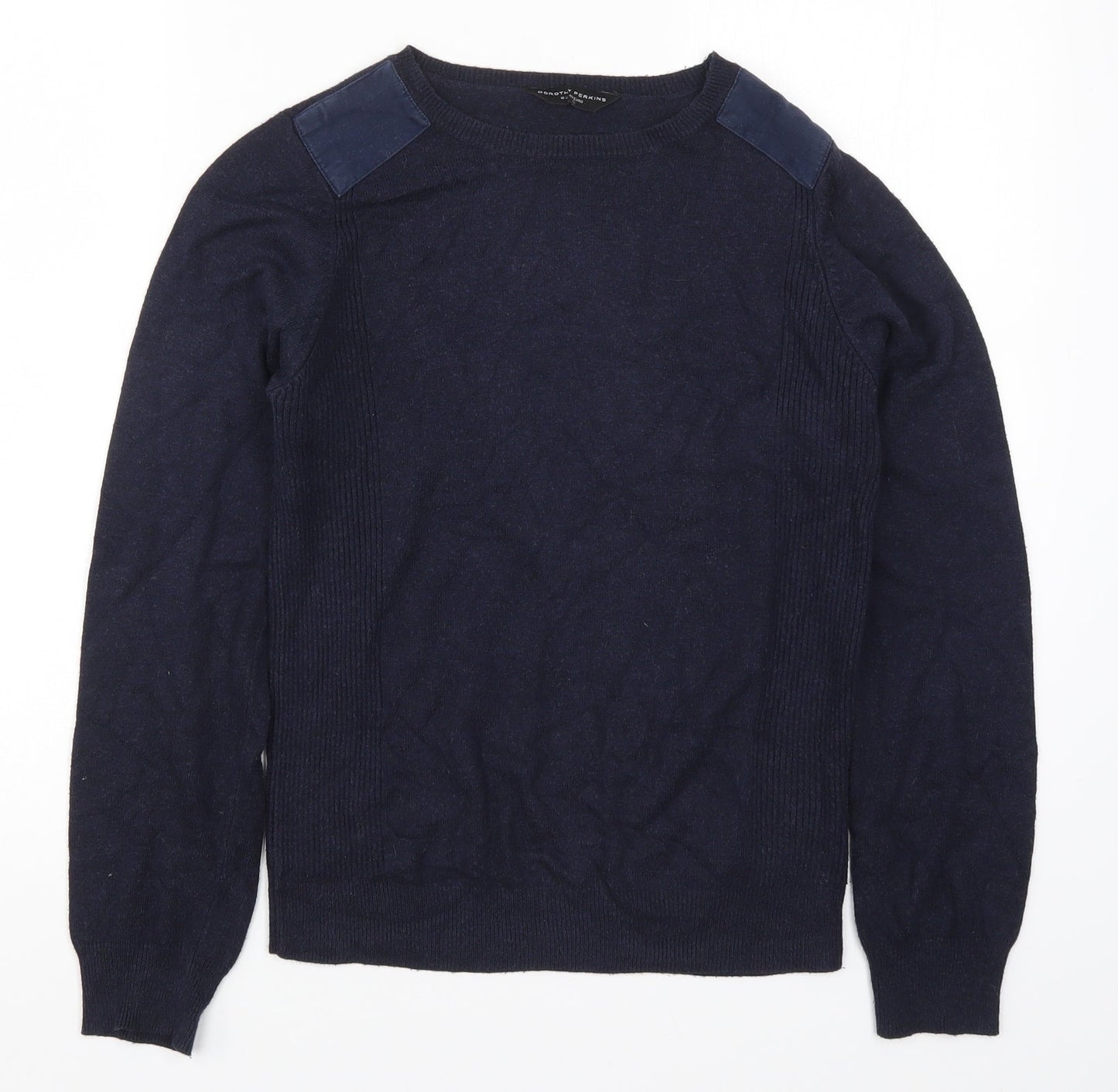 Dorothy Perkins Womens Blue  Knit Pullover Jumper Size 12