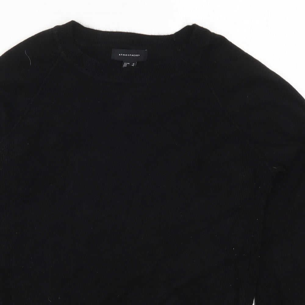 Atmosphere Womens Black  Knit Pullover Jumper Size 12