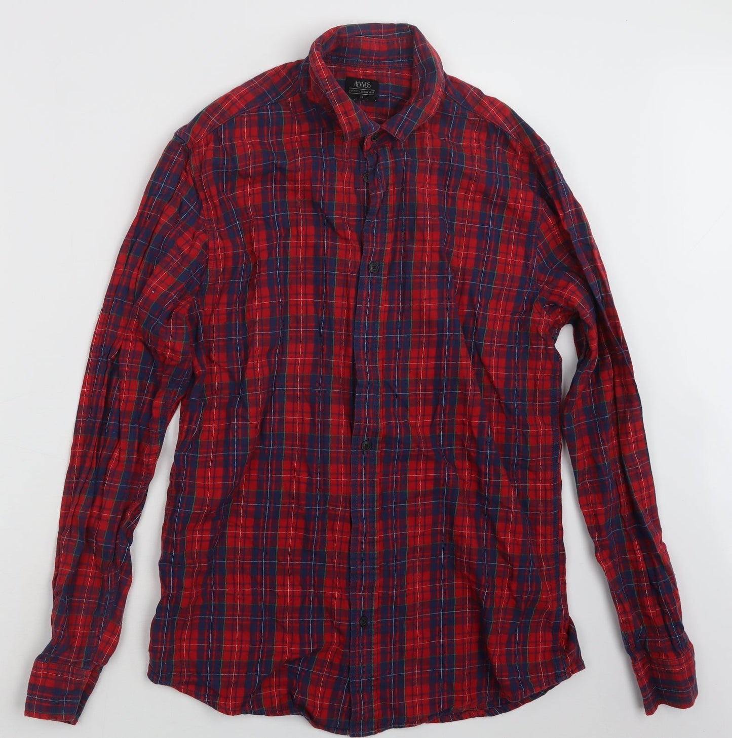 Matalan Mens Red Check   Button-Up Size M
