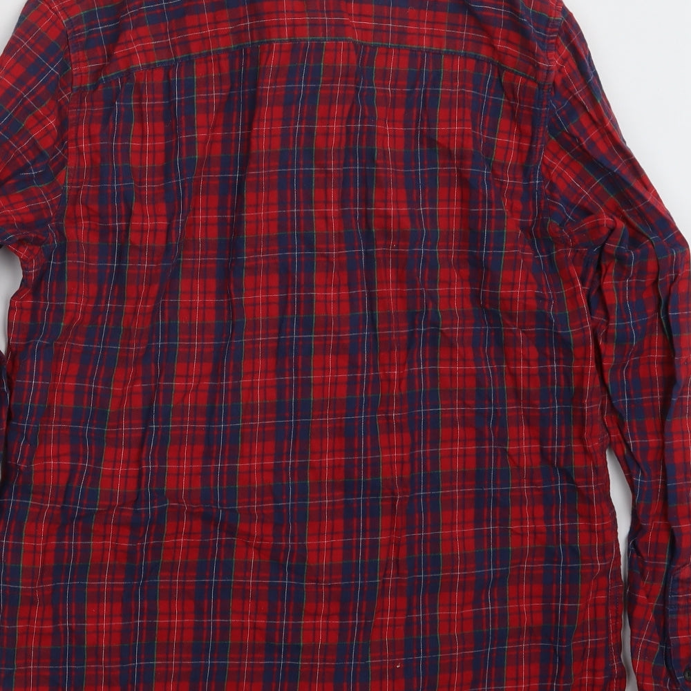 Matalan Mens Red Check   Button-Up Size M