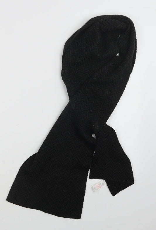 Cedar Wood State Mens Black  Knit Scarf  One Size