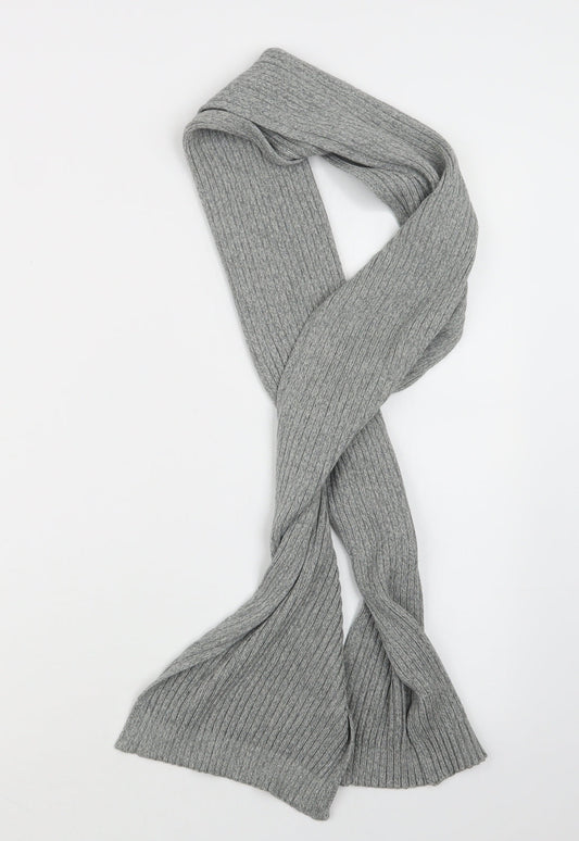 Preworn Mens Grey  Knit Scarf  One Size