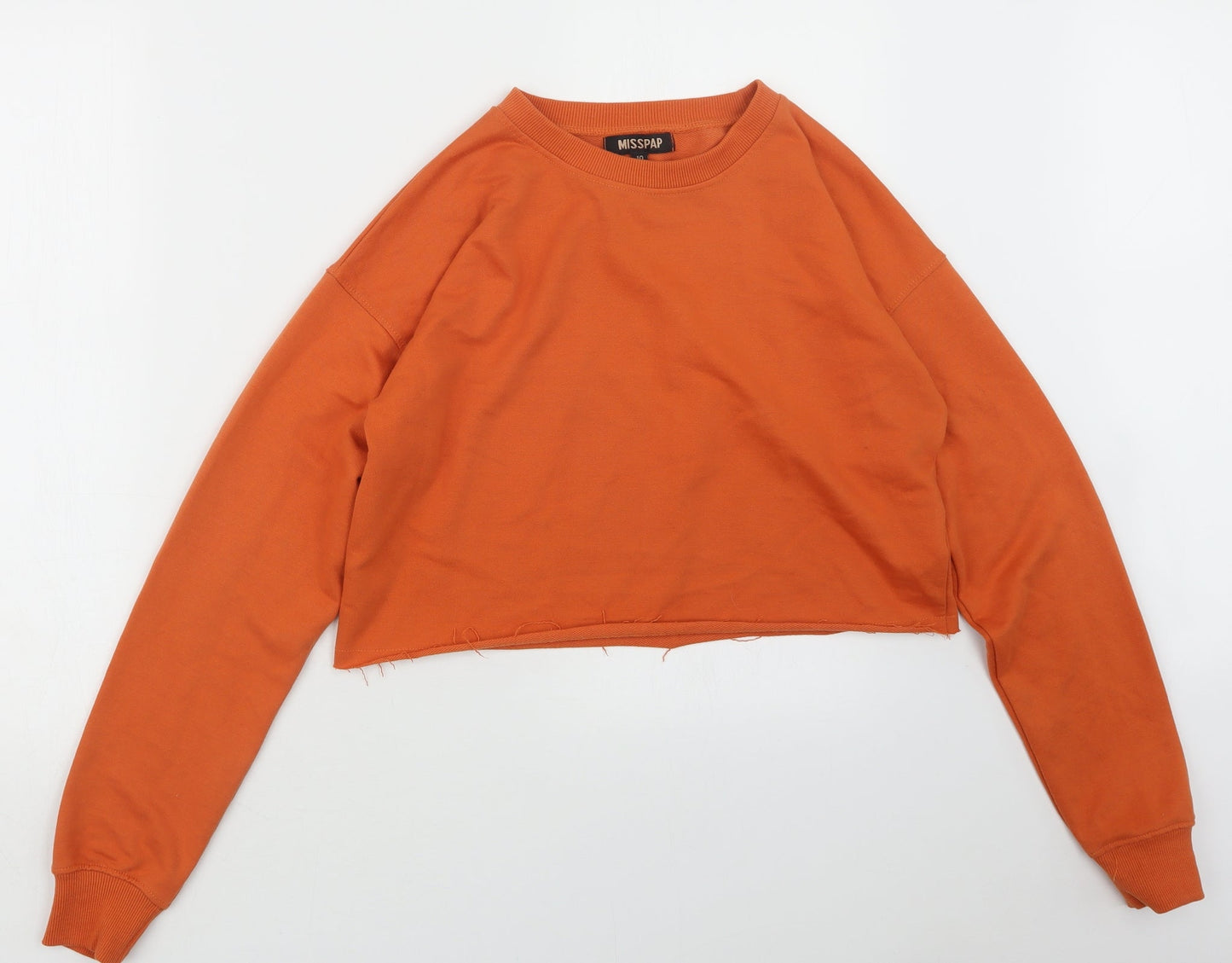 Misspap Womens Orange   Pullover Jumper Size 10
