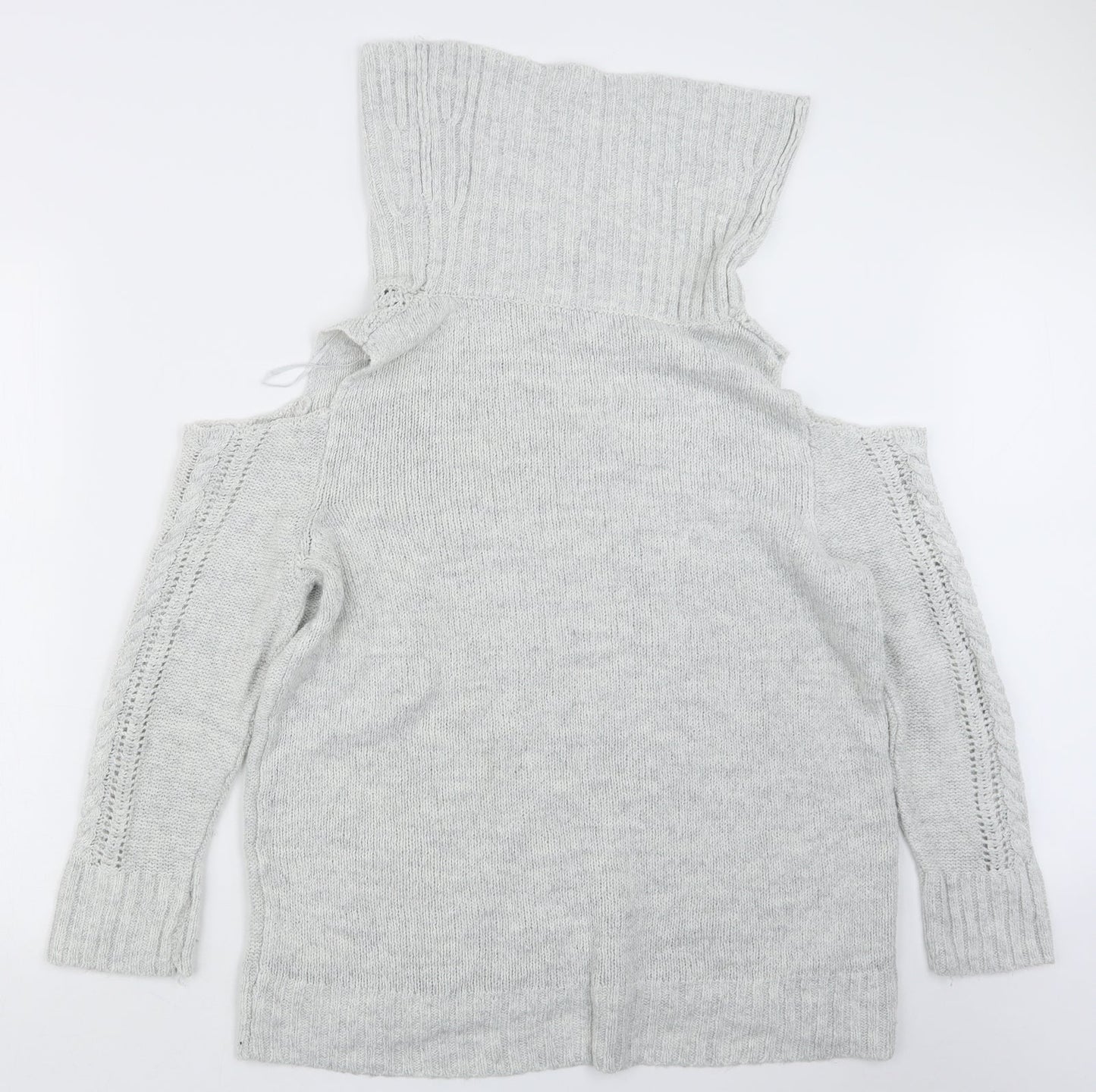 Peacocks Womens Grey  Knit Pullover Jumper Size M