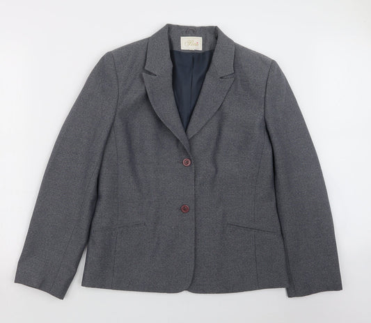Perrie Womens Blue   Jacket Blazer Size 14