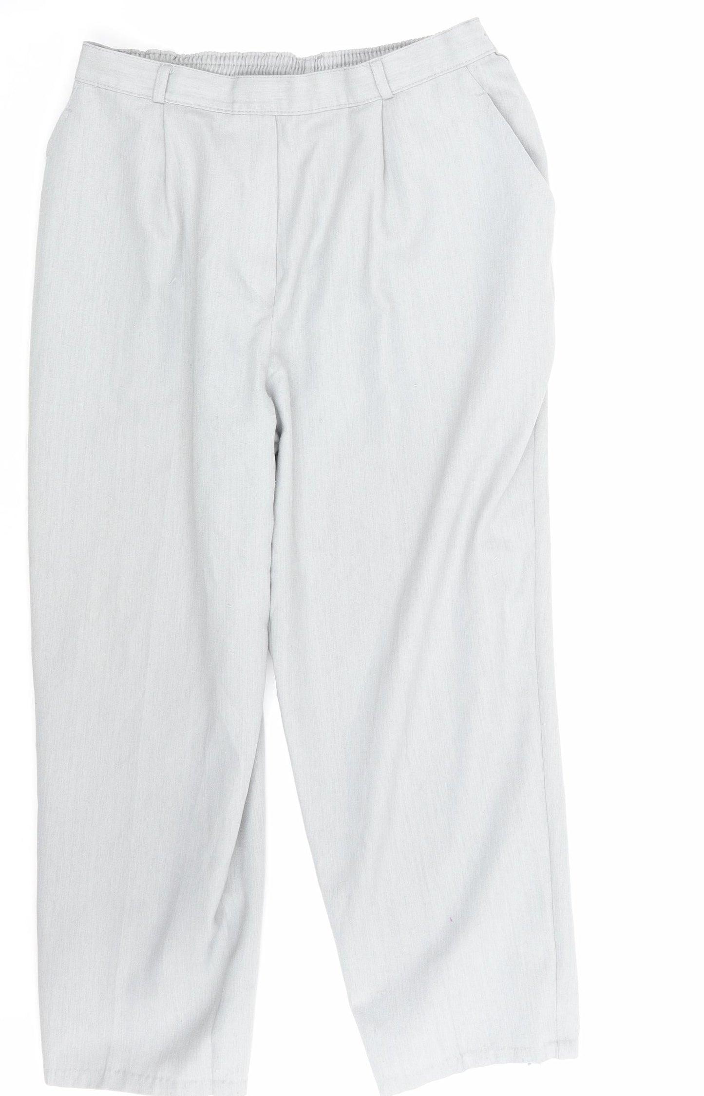 M&S Womens Grey   Trousers  Size 18 L25 in