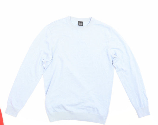 John Devin Mens Blue   Pullover Sweatshirt Size M