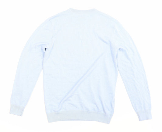 John Devin Mens Blue   Pullover Sweatshirt Size M