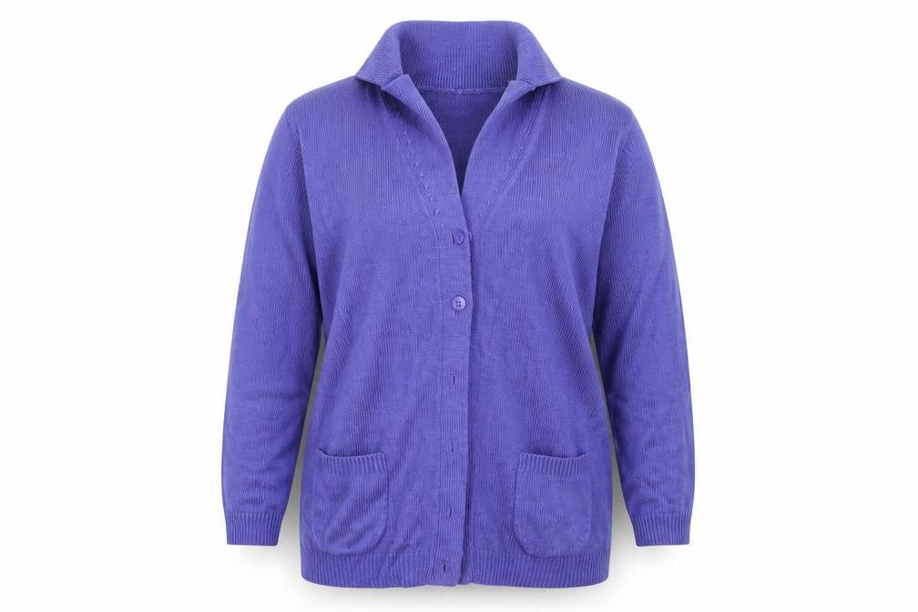 Womens UK 12 Regular Anthology Blue Cardigan