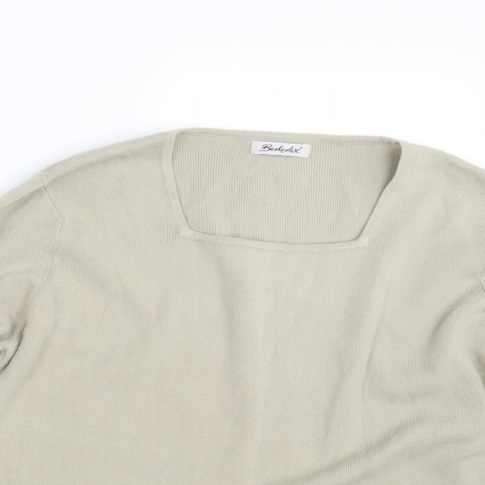 Berkertex Womens Beige   Pullover Sweatshirt Size 14