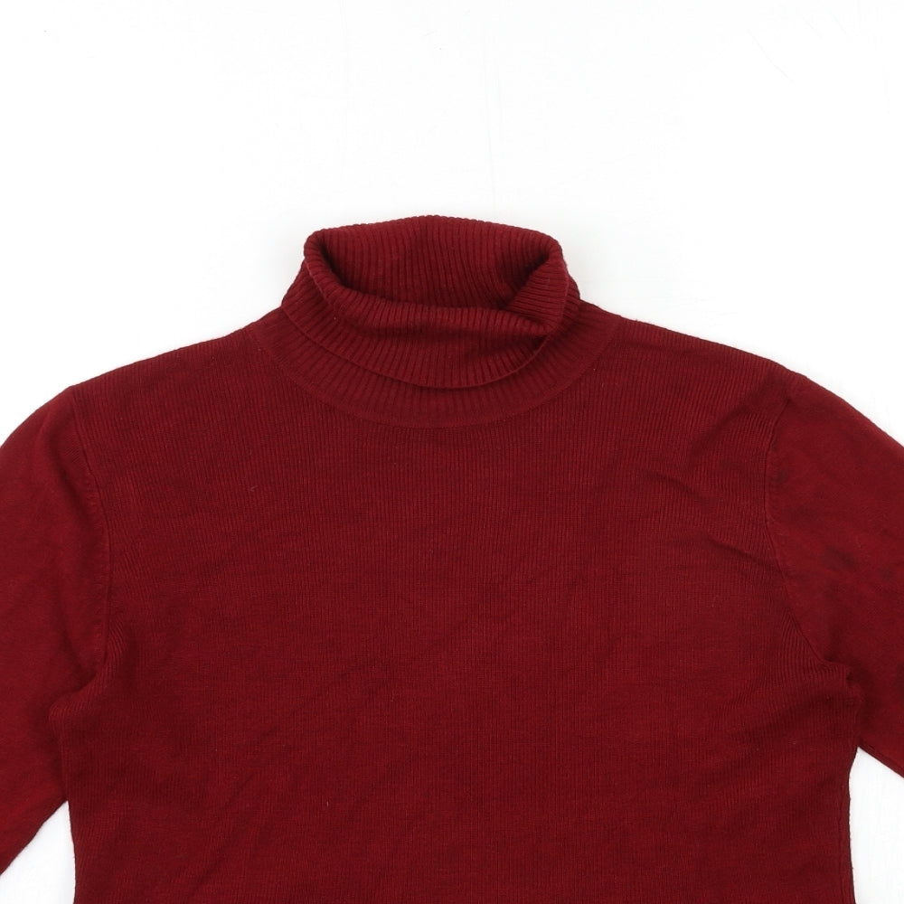 Marks and Spencer Womens Red  Knit Pullover Jumper Size 14