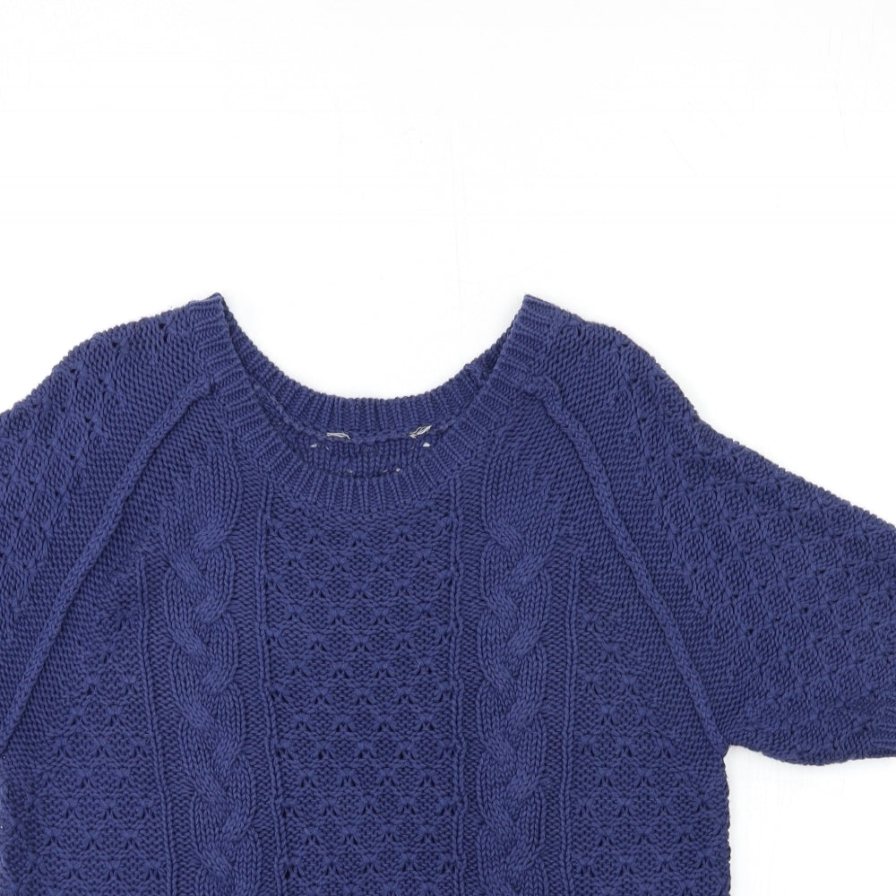Dorothy Perkins Womens Blue  Knit Pullover Jumper Size 12