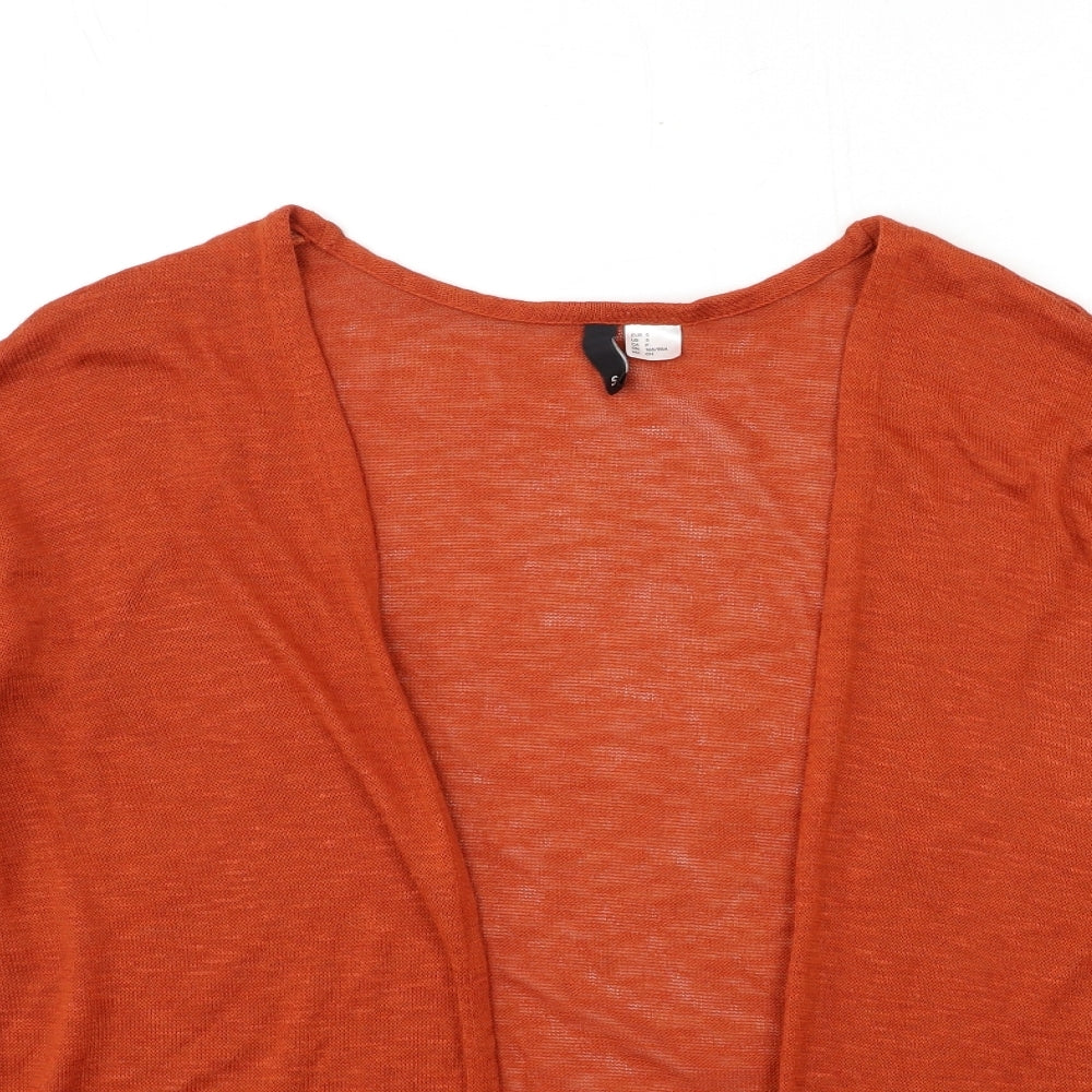 H&M Womens Brown  Knit Cardigan Jumper Size S