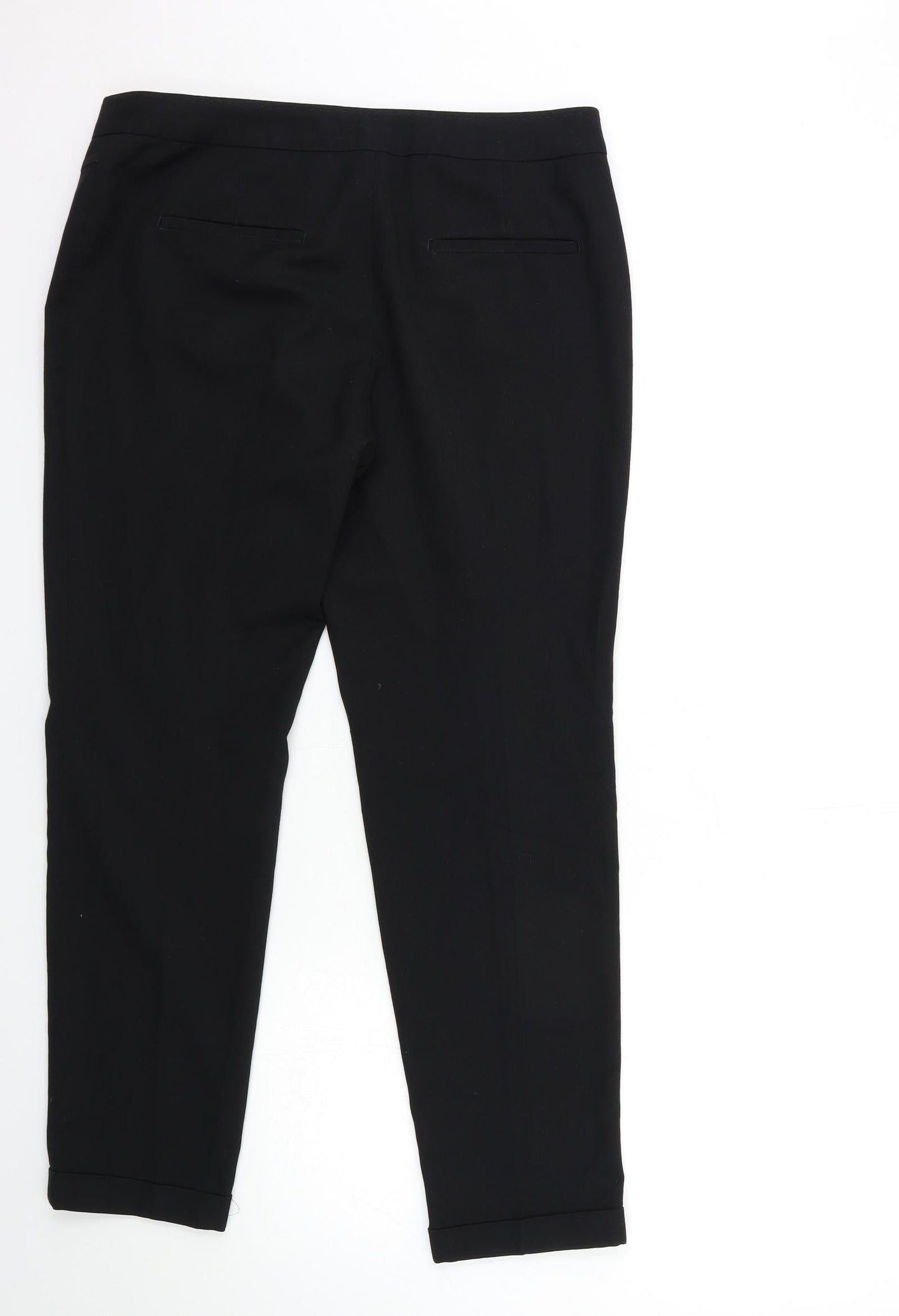 NEXT Womens Black   Trousers  Size 12 L28 in