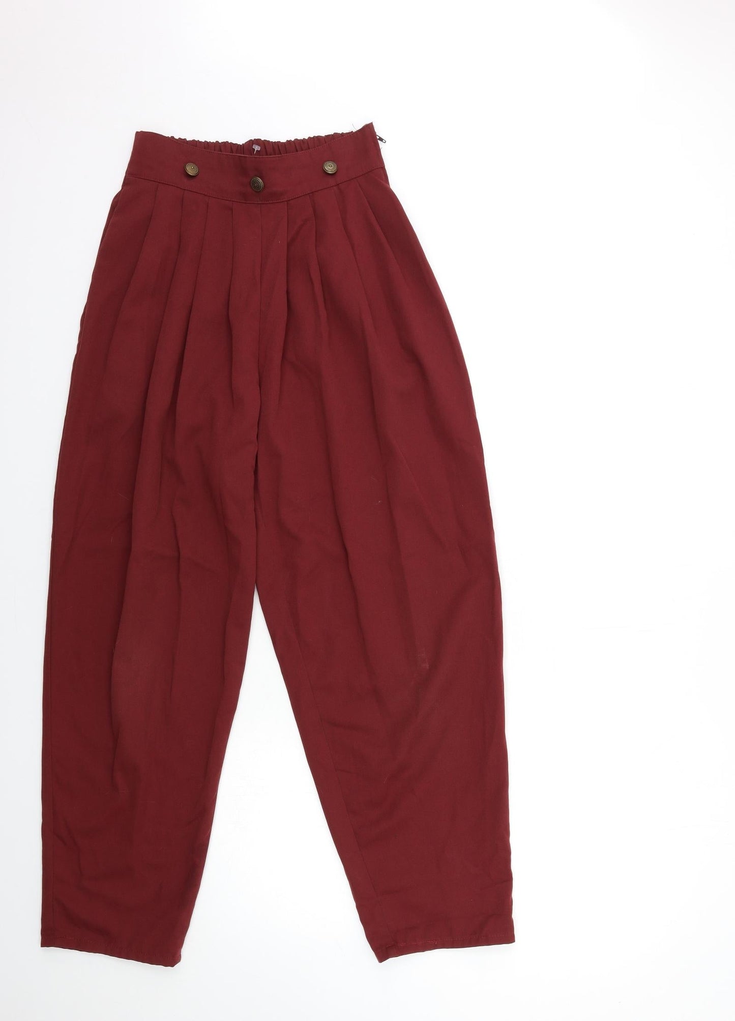 Preworn Womens Red   Trousers  Size 23 in L27 in