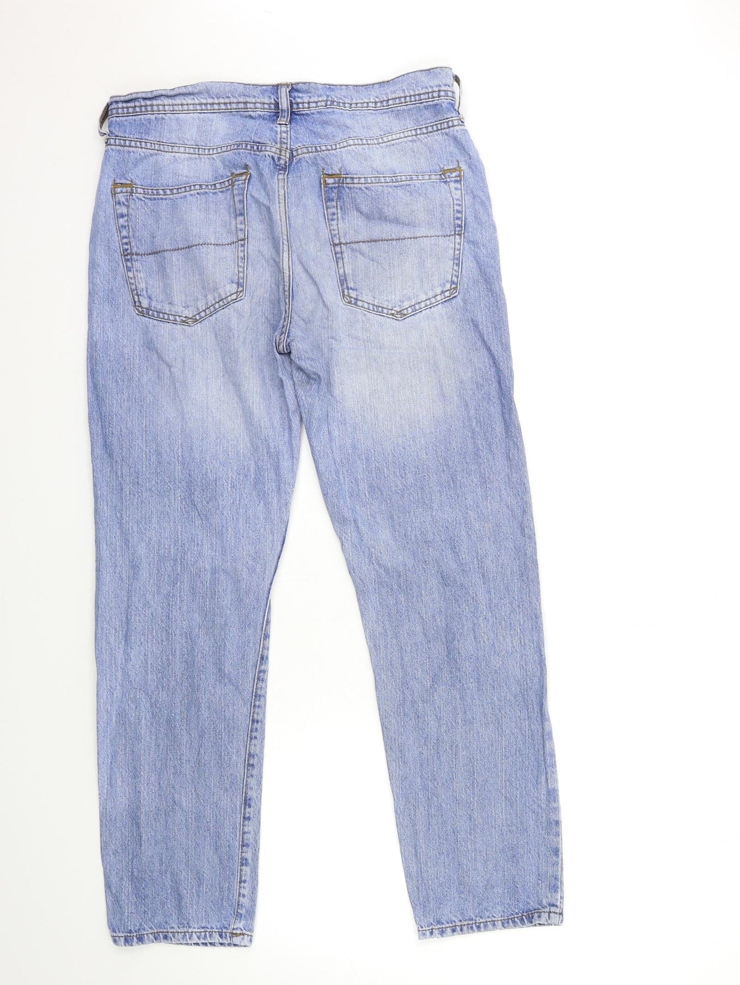 Marks and Spencer Womens Black  Denim Straight Jeans Size 32 in L29 in