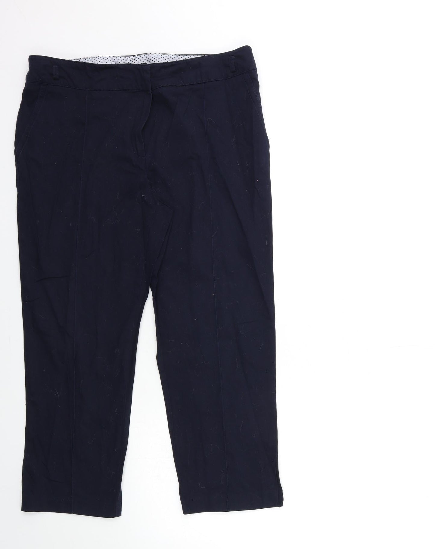 M&Co Womens Blue   Trousers  Size 14 L23 in