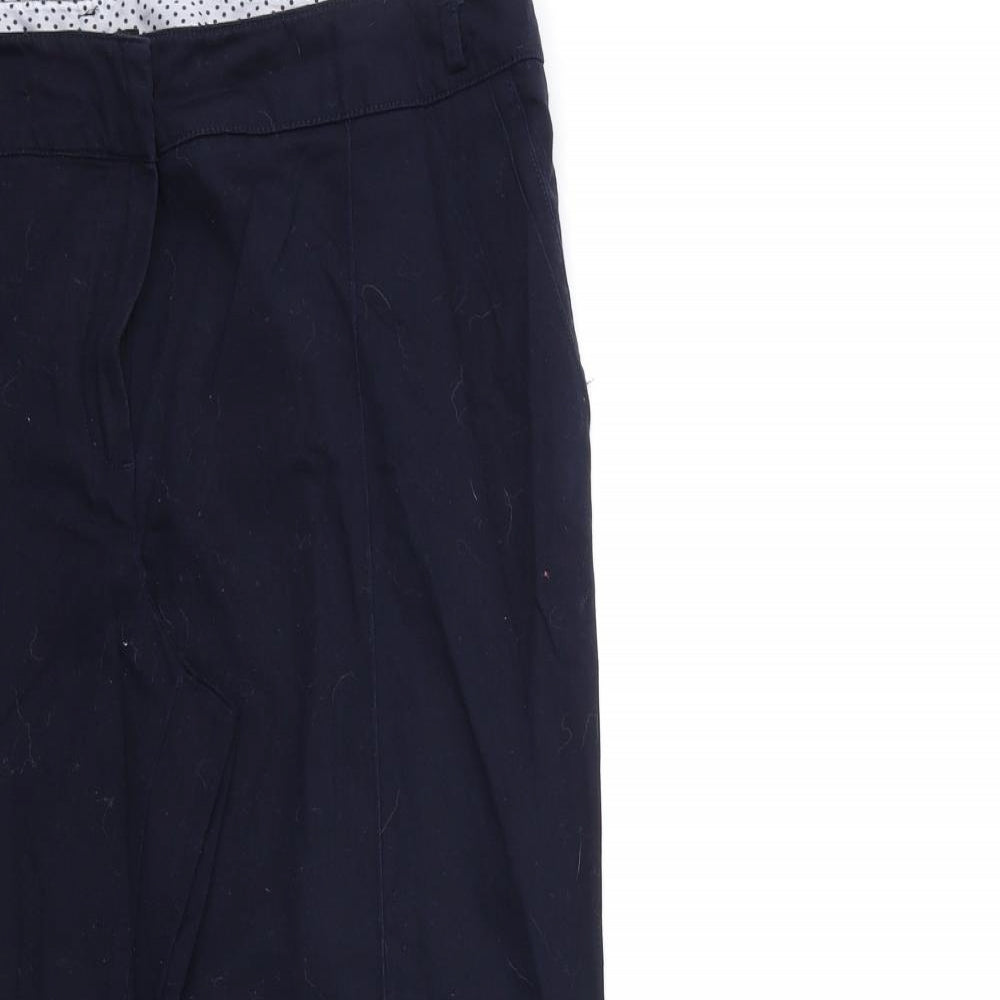 M&Co Womens Blue   Trousers  Size 14 L23 in