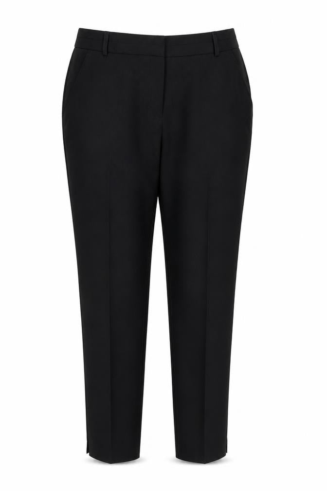 Front view of Atmosphere women’s black trousers, size UK 12, 25-inch leg