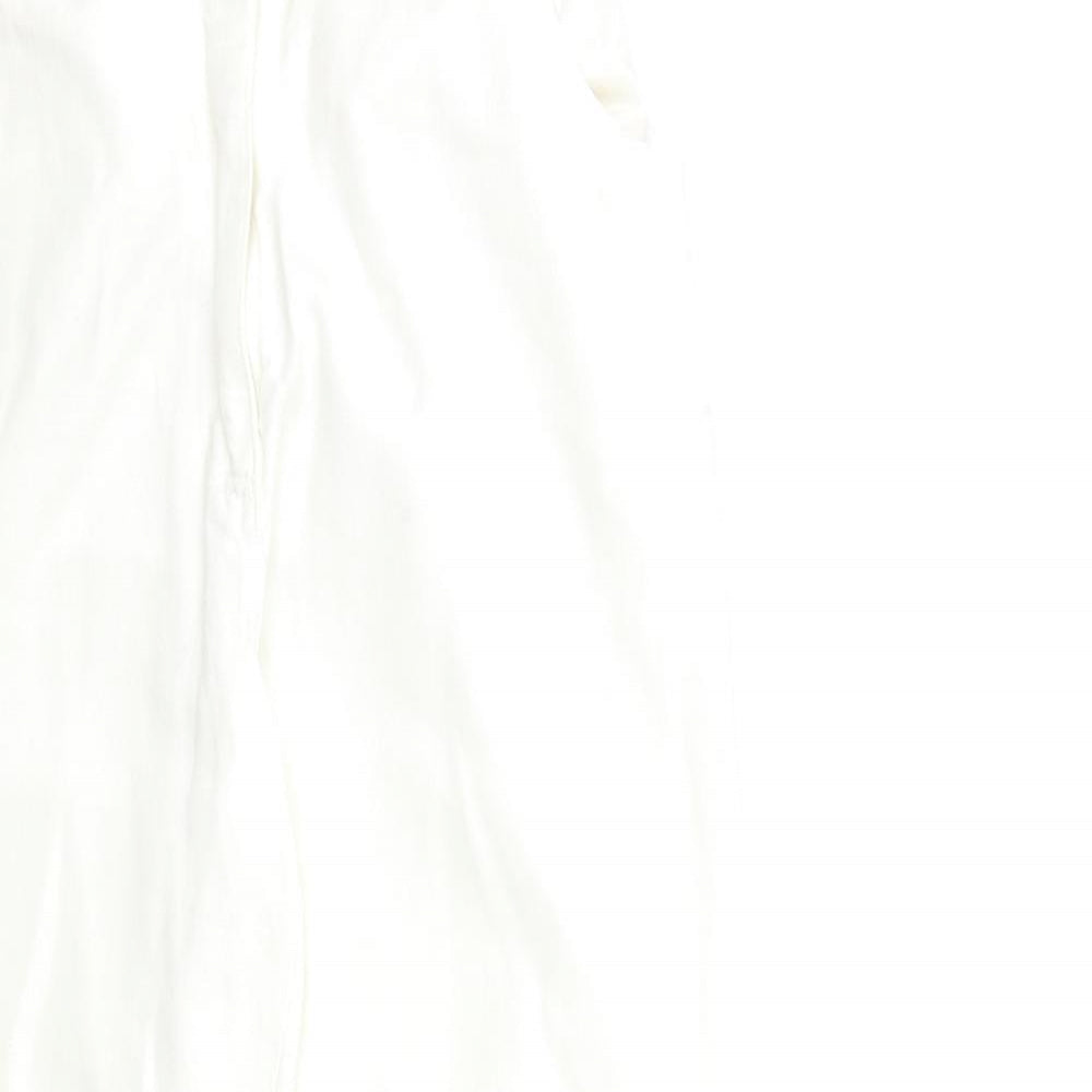 Preworn Womens White  Denim Straight Jeans Size 30 in L27 in