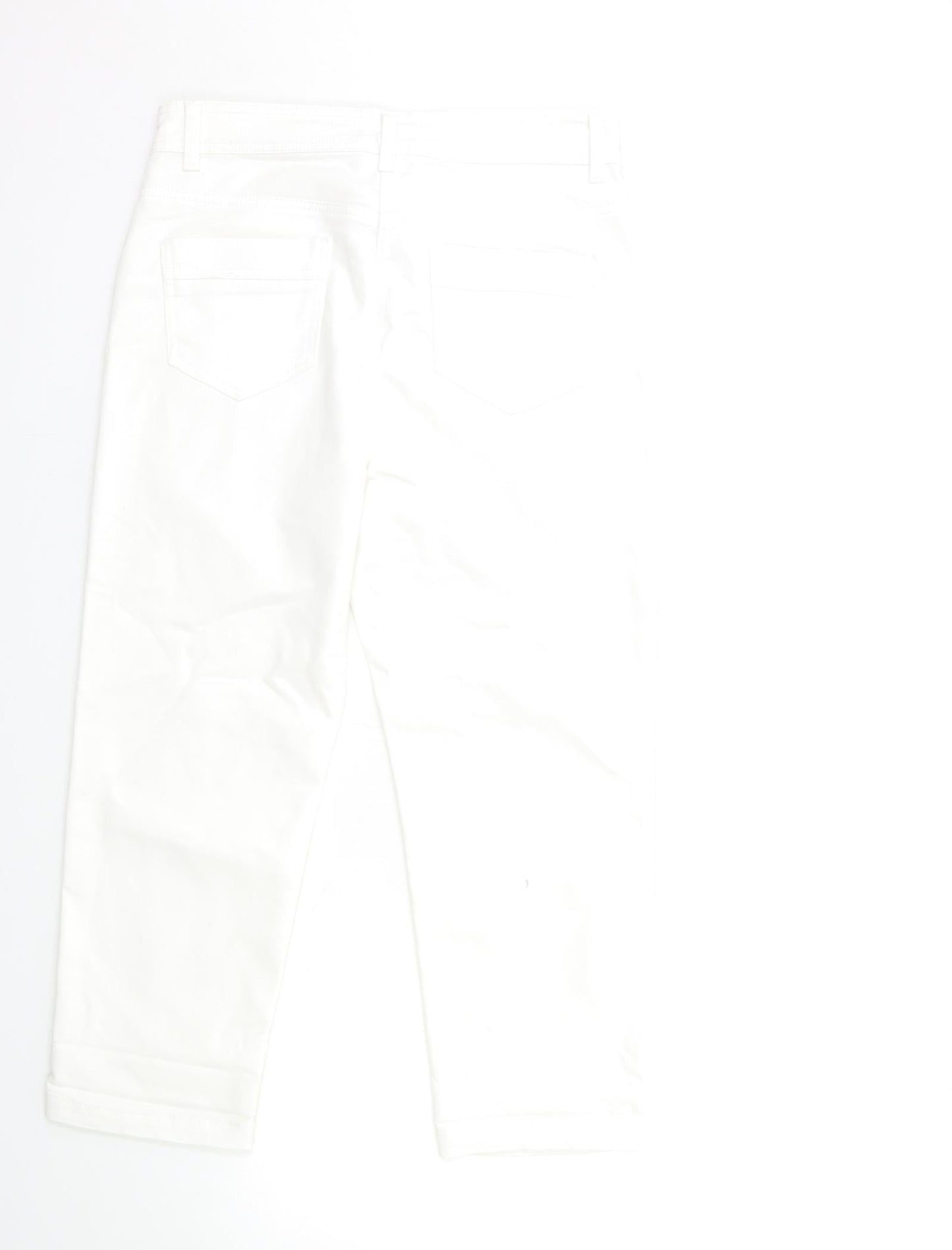 Soon Womens White  Denim Cropped Jeans Size 10 L23 in