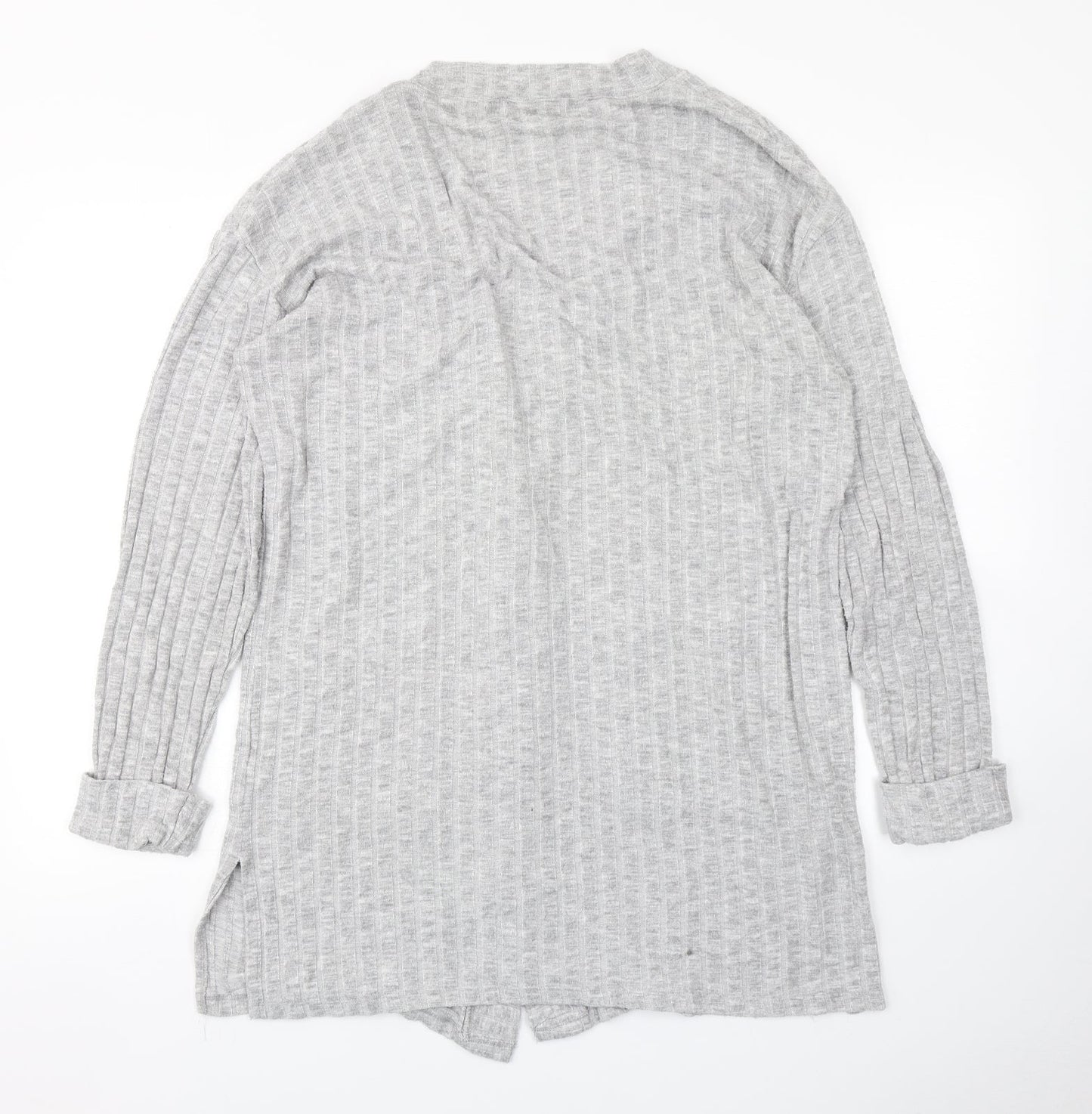 Dorothy Perkins Womens Grey  Knit Cardigan Jumper Size M