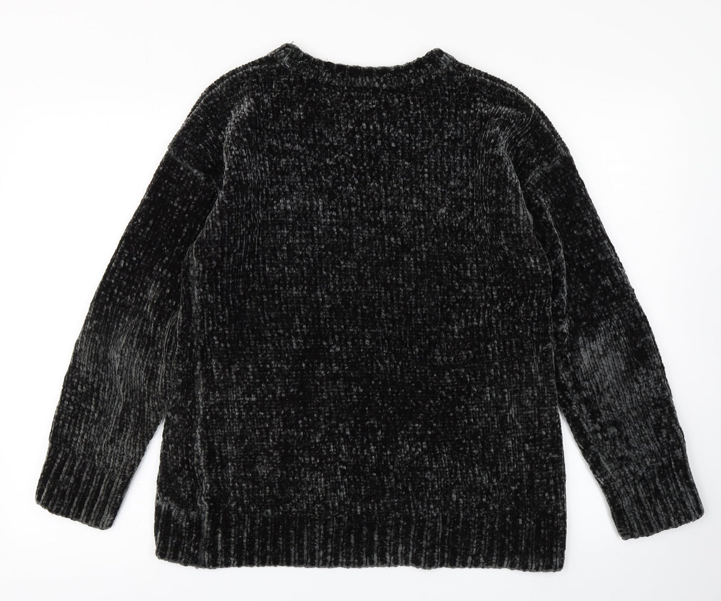 Peacocks Womens Grey  Knit Pullover Jumper Size S
