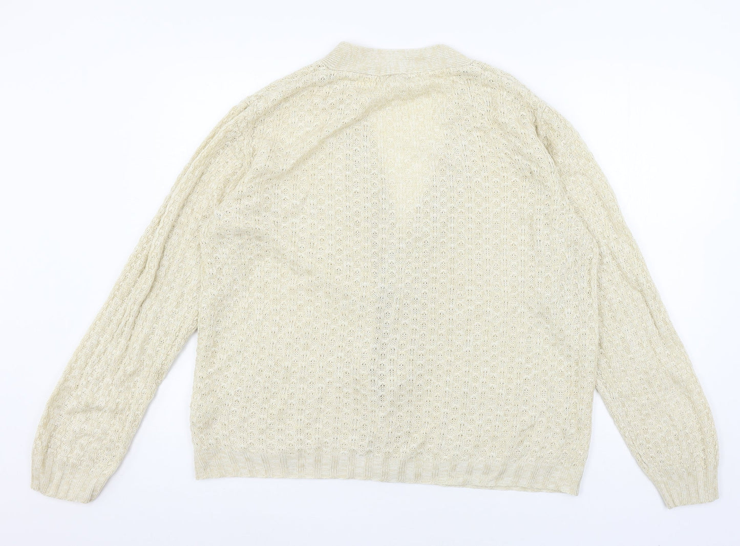 Damart Womens Ivory  Knit Cardigan Jumper Size 10