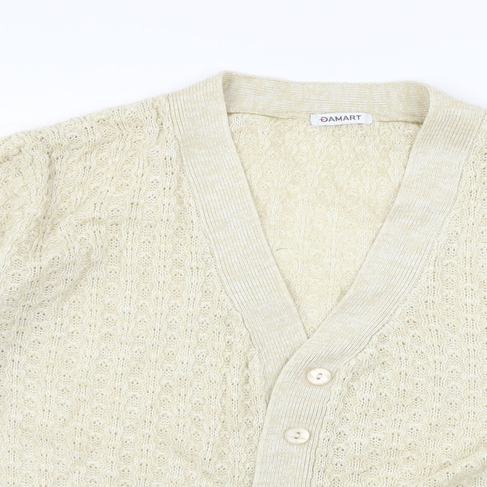 Damart Womens Ivory  Knit Cardigan Jumper Size 10