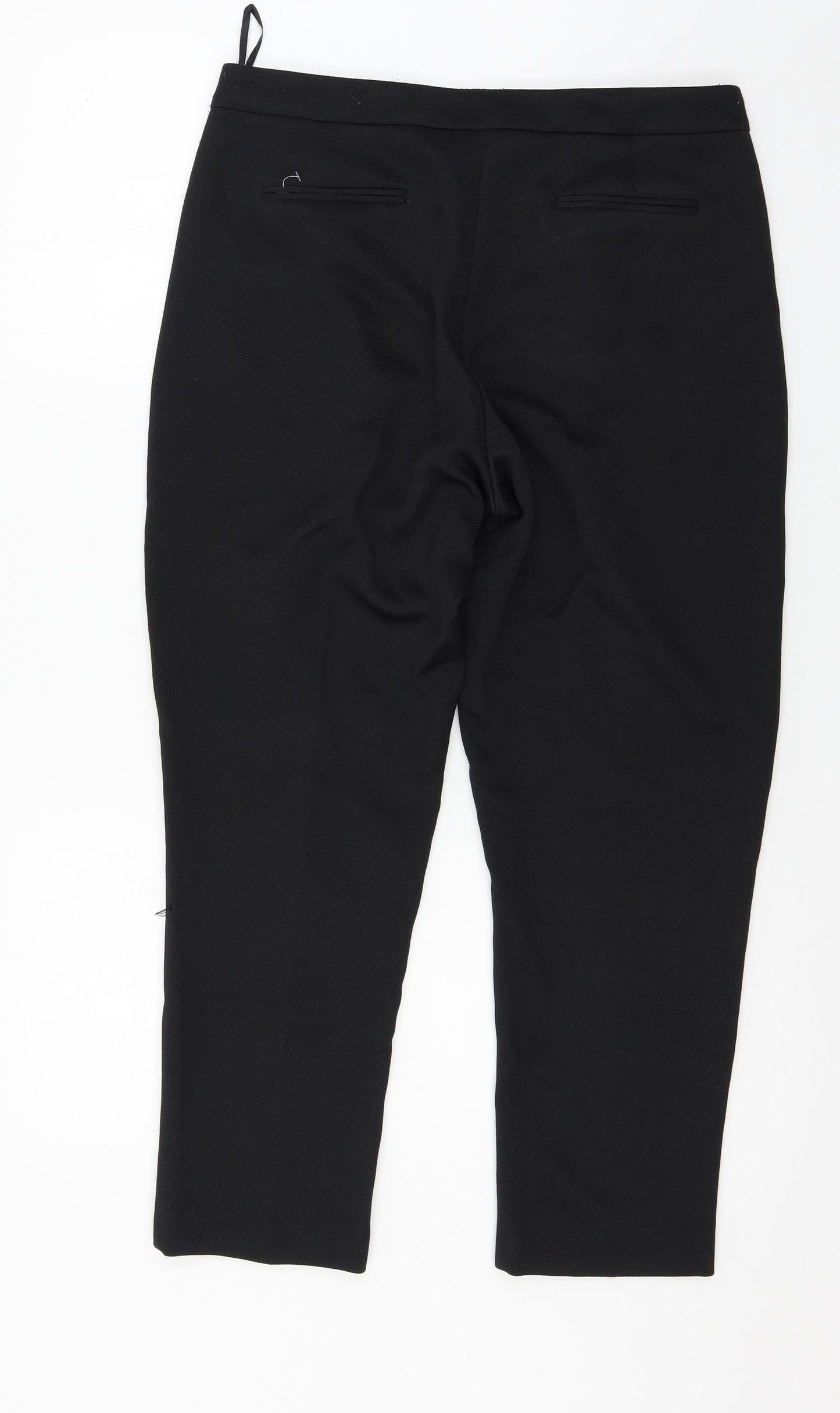 Preworn Womens Black   Trousers  Size 12 L25 in