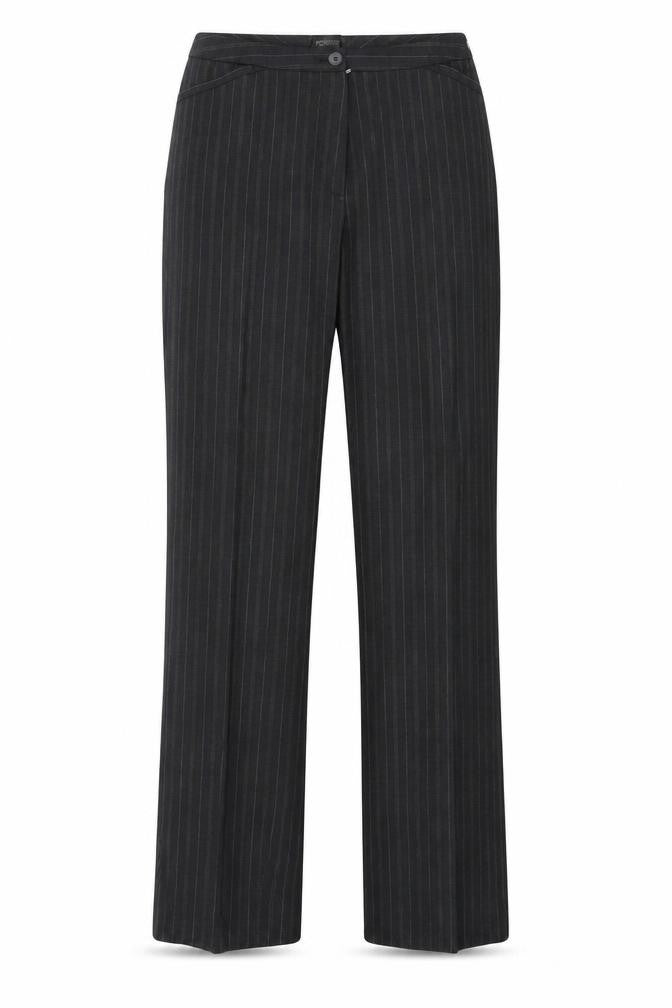 Rosner Womens Black Striped  Trousers  Size 12 L30 in