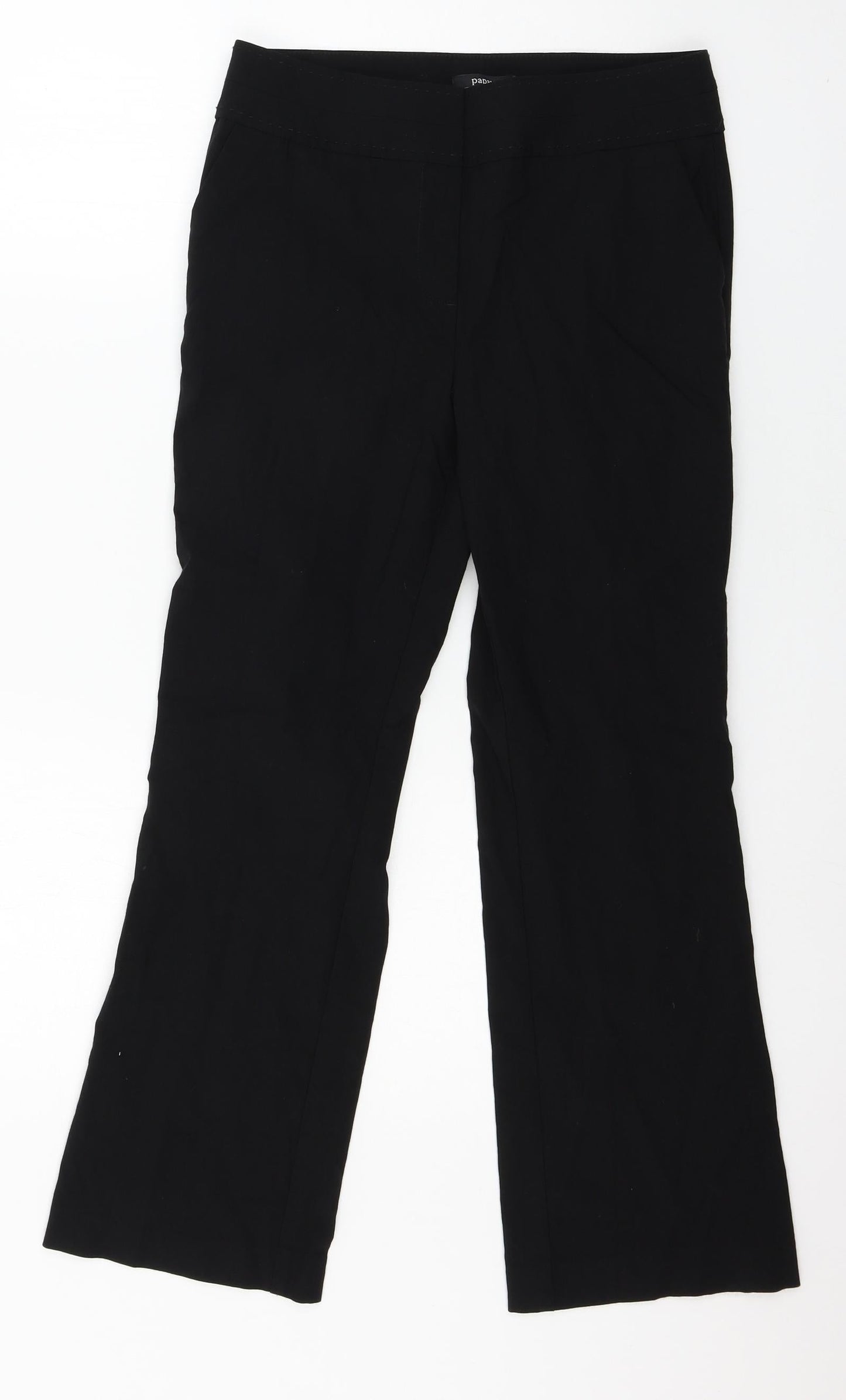 Papaya Womens Black   Trousers  Size 10 L26 in