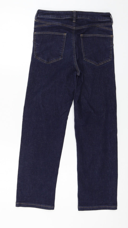 Preworn Womens Blue  Denim Straight Jeans Size 28 in L24 in