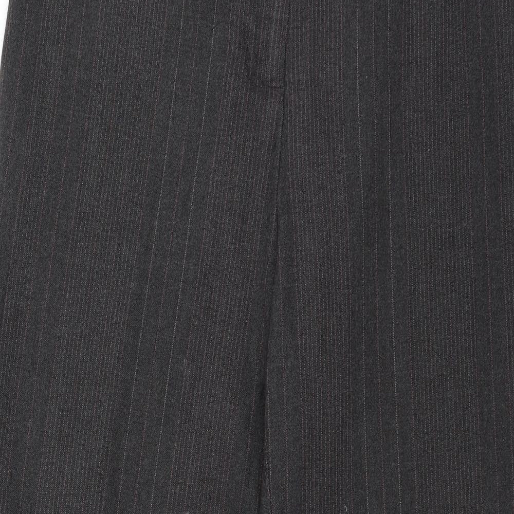 Per Una Womens Grey Striped  Trousers  Size 34 in L27 in