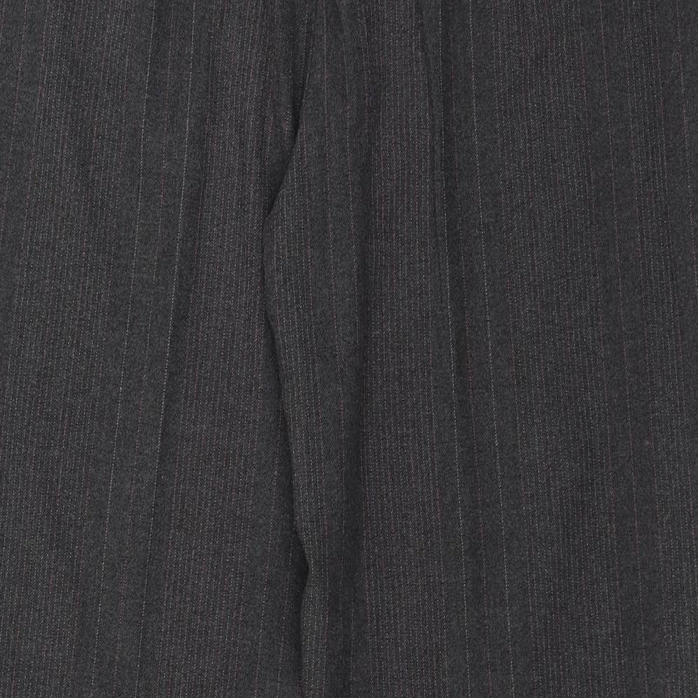 Per Una Womens Grey Striped  Trousers  Size 34 in L27 in